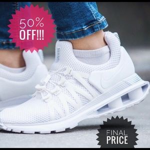 Sold**NEW Nike Shox Gravity Premium Triple White